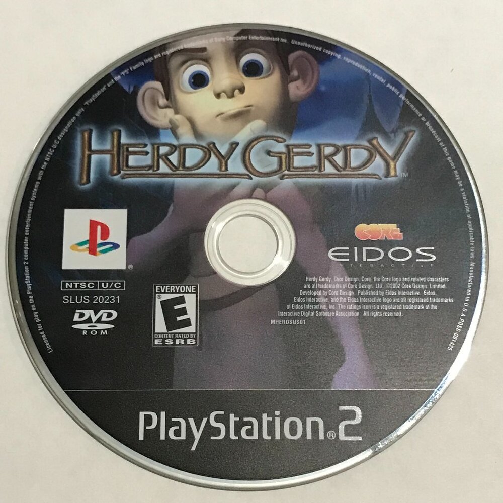 Herdy Gerdy (Sony PlayStation 2, 2002) PS2 Tested Ships Same Day